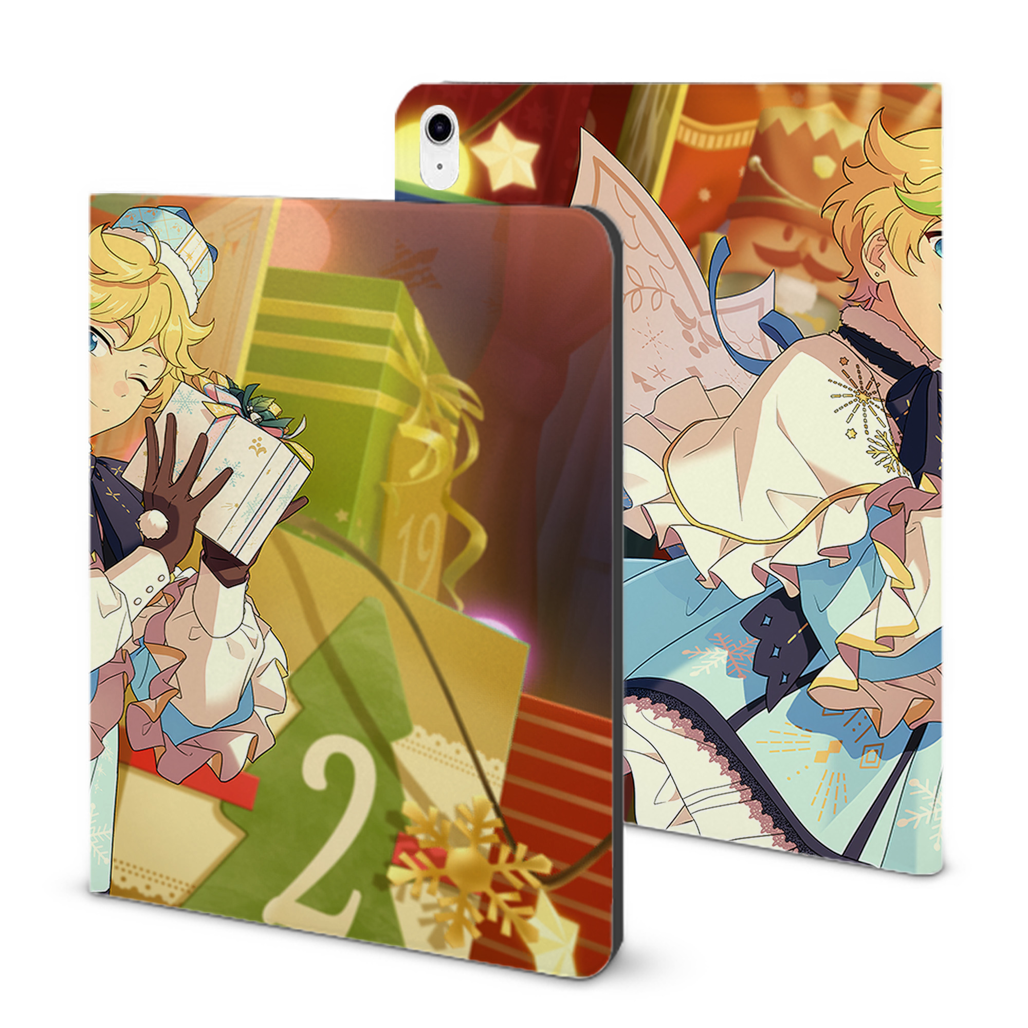 （画像用） あんさんぶるスターズ! Ensemble Stars IPad ケース ブック型 PUレザー TPU 耐衝撃 軽量 薄型 ペン収納なし 全面保護 IPad 各モデル対応